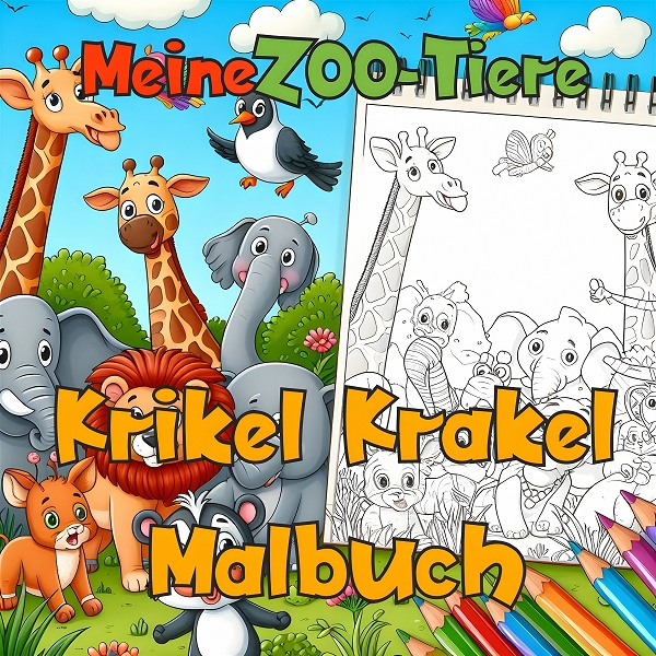 ZOO Tiere zum Ausmalen